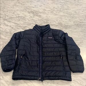 Patagonia Kids navy blue Puffer Jacket down sweater size medium 10